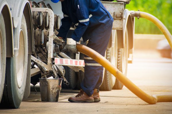 Fueling Up A Freight Transport Truck