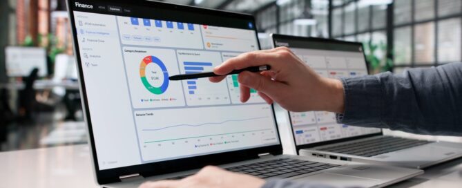 Financial Analyst Reviewing Corporate Cash Flow And Expense Data